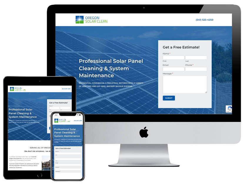 Web Design - Oregon Solar Clean