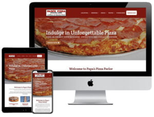 Web Design – Papa's Pizza