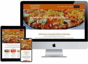 Web Design – Homestead Pizza & Bowling
