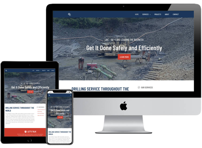 Web Design – Jensen Drilling