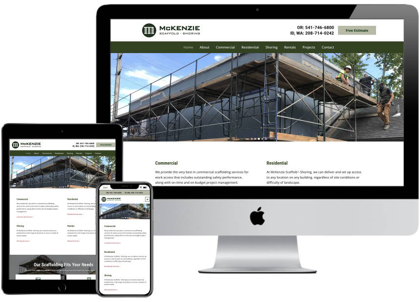 Web Design – McKenzie Scaffolding and Shoring