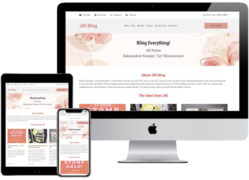 Web Design - Jilli Bling