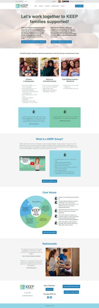 KEEP Fostering - 2023 new home page
