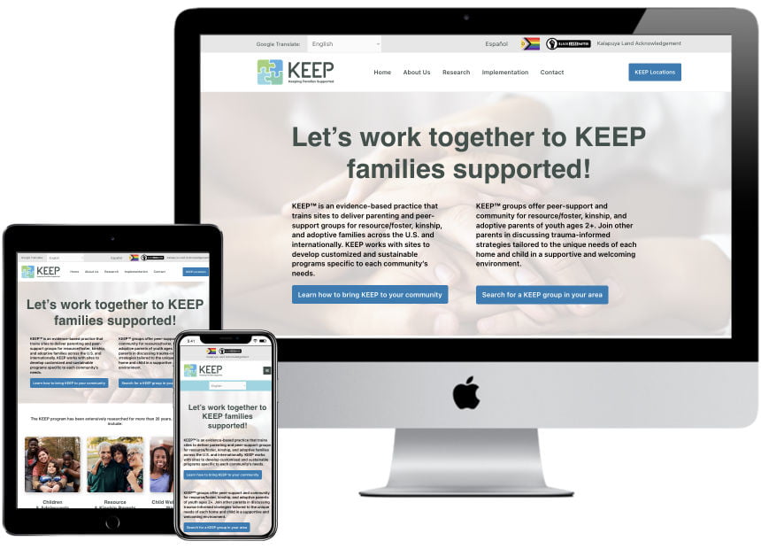 Web Design – KEEP Fostering